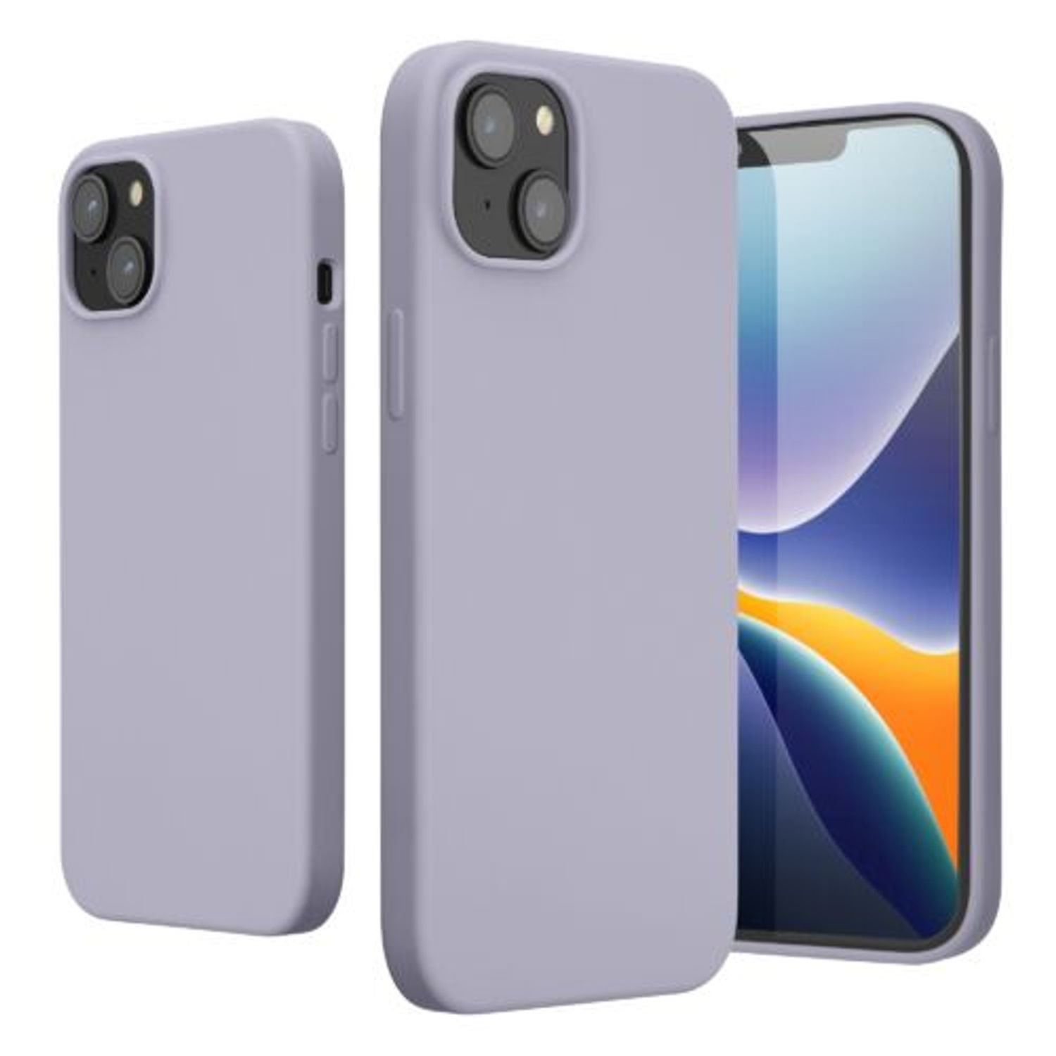 Husa Kwmobile pentru Apple iPhone 14 Plus, Silicon, Mov, 59072.139 fotografia produsului