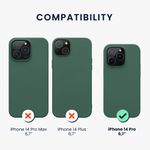 Husa Kwmobile pentru Apple iPhone 14 Pro, Silicon, Verde, 59081.166 fotografia produsului View 2 S