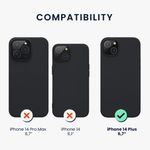 Husa Kwmobile pentru Apple iPhone 14 Plus, Silicon, Gri, 59072.186 fotografia produsului View 2 S