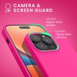 Husa Kwmobile pentru Apple iPhone 14 Pro, Silicon, Roz, 59077.77 fotografia produsului View 6 S