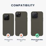 Husa Kwmobile pentru Apple iPhone 14 Pro Max, Silicon, Maro, 59078.101 fotografia produsului View 2 S