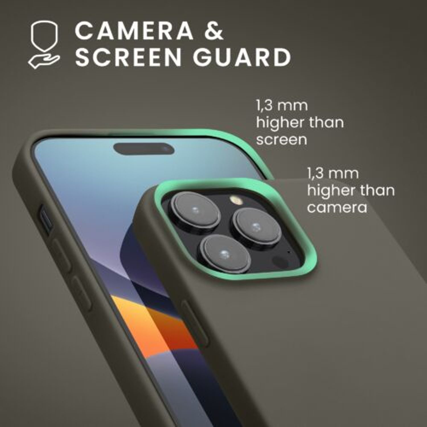 Husa Kwmobile pentru Apple iPhone 14 Pro Max, Silicon, Maro, 59078.101 fotografia produsului View 6 L