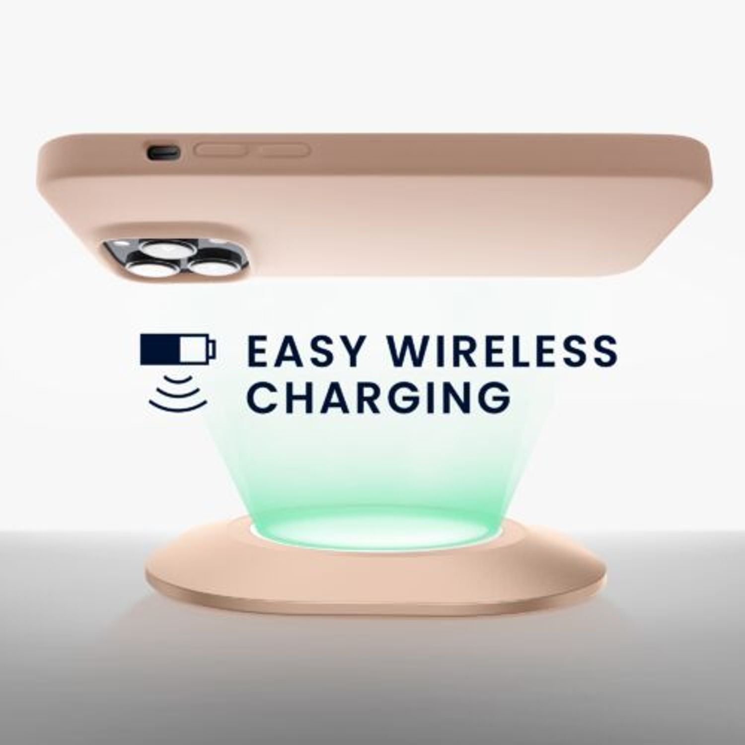 Husa Kwmobile pentru Apple iPhone 14 Pro Max, Silicon, Crem, 59074.10 fotografia produsului View 5 L