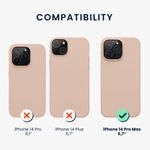 Husa Kwmobile pentru Apple iPhone 14 Pro Max, Silicon, Crem, 59074.10 fotografia produsului View 2 S