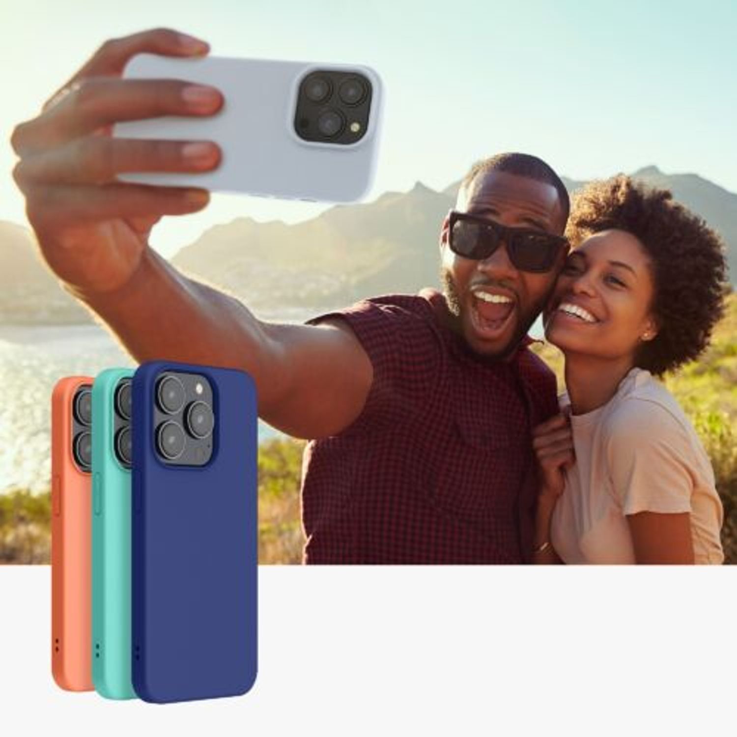 Husa Kwmobile pentru Apple iPhone 14 Pro, Silicon, Albastru, 59077.58 fotografia produsului View 9 L