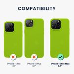 Husa Kwmobile pentru Apple iPhone 14 Pro Max, Silicon, Verde, 59078.75 fotografia produsului View 2 S