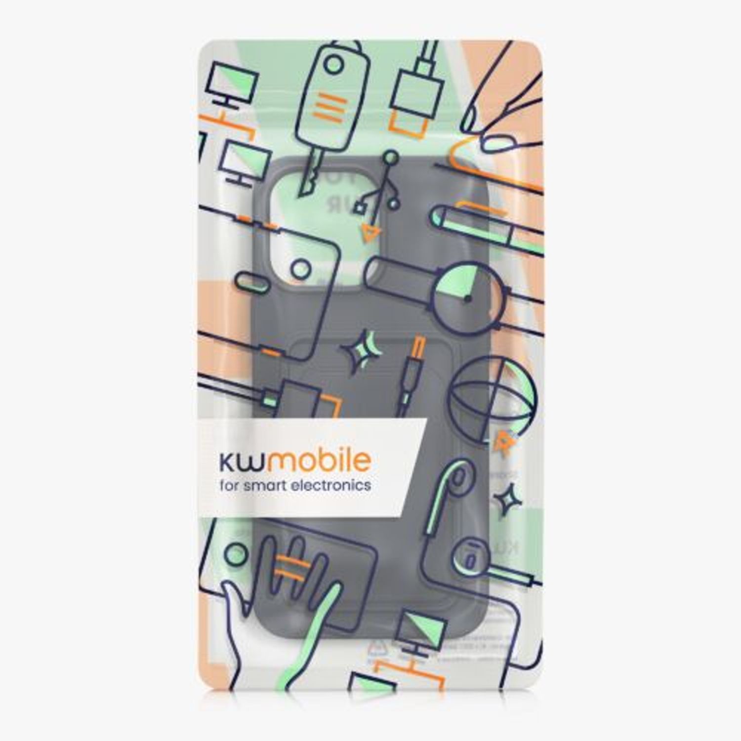 Husa Kwmobile pentru Apple iPhone 14 Pro Max, Silicon, Albastru, 59115.17 fotografia produsului View 7 L