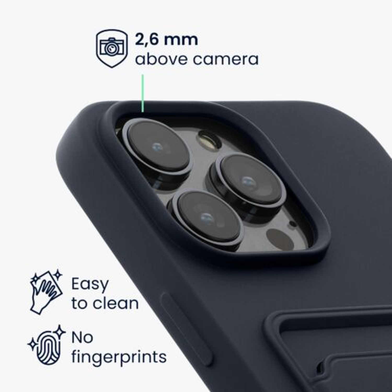 Husa Kwmobile pentru Apple iPhone 14 Pro Max, Silicon, Albastru, 59115.17 fotografia produsului View 3 L
