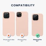 Husa Kwmobile pentru Apple iPhone 14 Pro, Silicon, Roz, 59077.225 fotografia produsului View 2 S