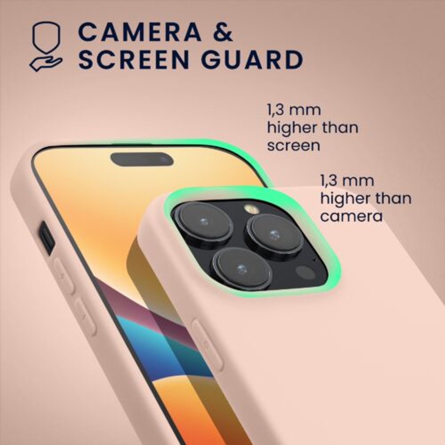 Husa Kwmobile pentru Apple iPhone 14 Pro, Silicon, Roz, 59077.225 fotografia produsului View 6 L