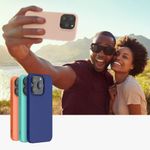 Husa Kwmobile pentru Apple iPhone 14 Pro, Silicon, Roz, 59077.225 fotografia produsului View 9 S