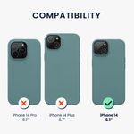 Husa Kwmobile pentru Apple iPhone 14, Silicon, Verde, 59071.207 fotografia produsului View 2 S