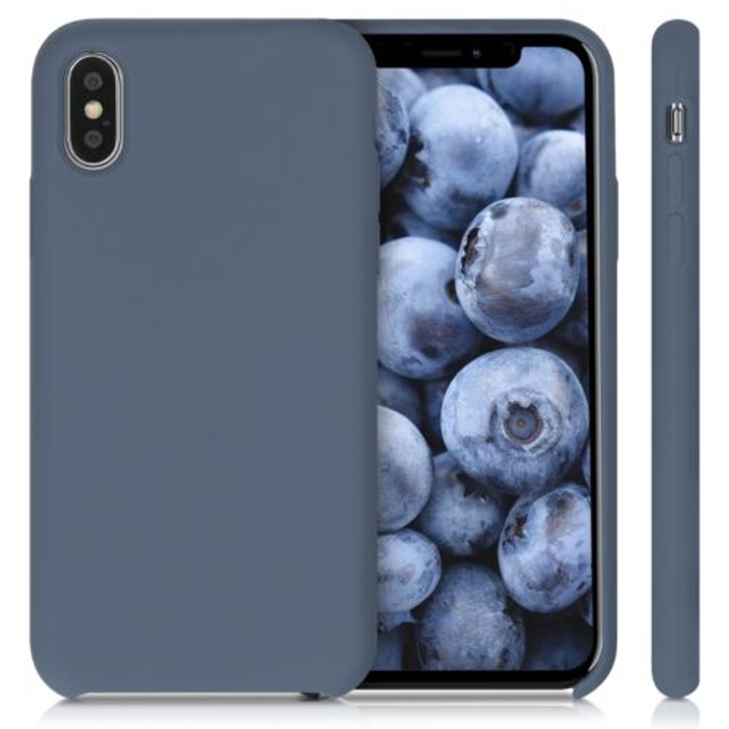 Husa pentru Apple iPhone X/iPhone XS, Silicon, Albastru, 42495.202 fotografia produsului View 2 L