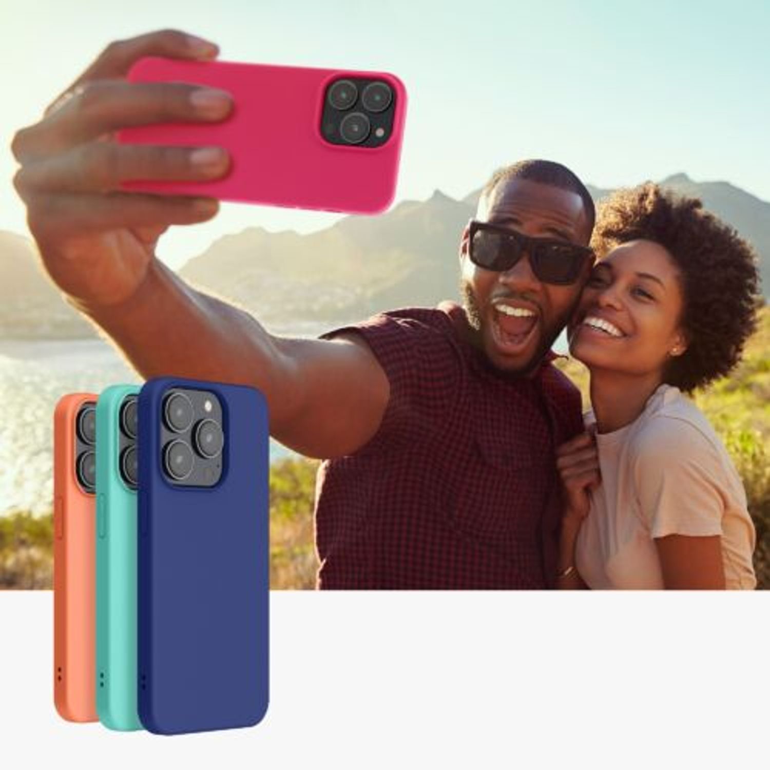 Husa Kwmobile pentru Apple iPhone 14 Pro Max, Silicon, Roz, 59078.77 fotografia produsului View 9 L