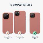 Husa Kwmobile pentru Apple iPhone 14, Silicon, Roz, 59071.193 fotografia produsului View 2 S