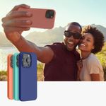 Husa Kwmobile pentru Apple iPhone 14, Silicon, Roz, 59071.193 fotografia produsului View 9 S