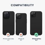 Husa Kwmobile pentru Apple iPhone 14 Plus, Silicon, Negru, 59072.01 fotografia produsului View 2 S
