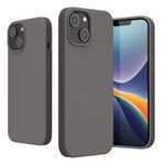 Husa Kwmobile pentru Apple iPhone 14, Silicon, Gri, 59071.155 fotografia produsului