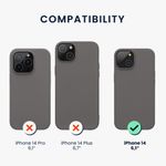 Husa Kwmobile pentru Apple iPhone 14, Silicon, Gri, 59071.155 fotografia produsului View 2 S