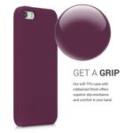 Husa pentru Apple iPhone 5/iPhone 5s/iPhone SE, Silicon, Violet, 42766.187 fotografia produsului View 4 S