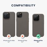 Husa Kwmobile pentru Apple iPhone 14 Pro, Silicon, Gri, 59073.155 fotografia produsului View 2 S