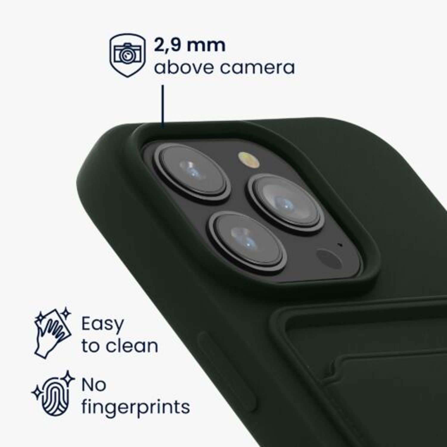 Husa Kwmobile pentru Apple iPhone 14 Pro, Silicon, Verde, 59114.80 fotografia produsului View 4 L