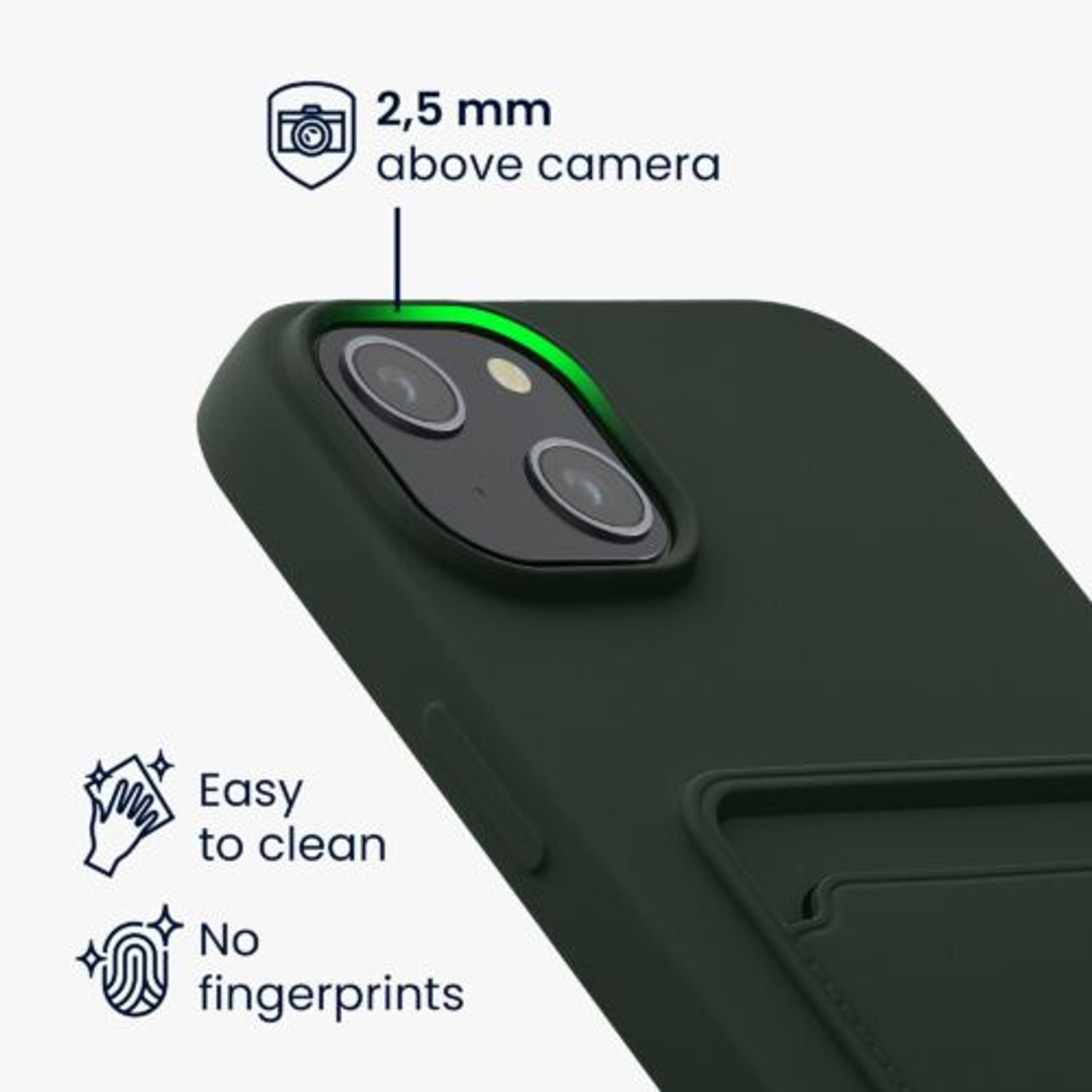 Husa Kwmobile pentru Apple iPhone 14 Plus, Silicon, Verde, 59113.80 fotografia produsului View 8 L