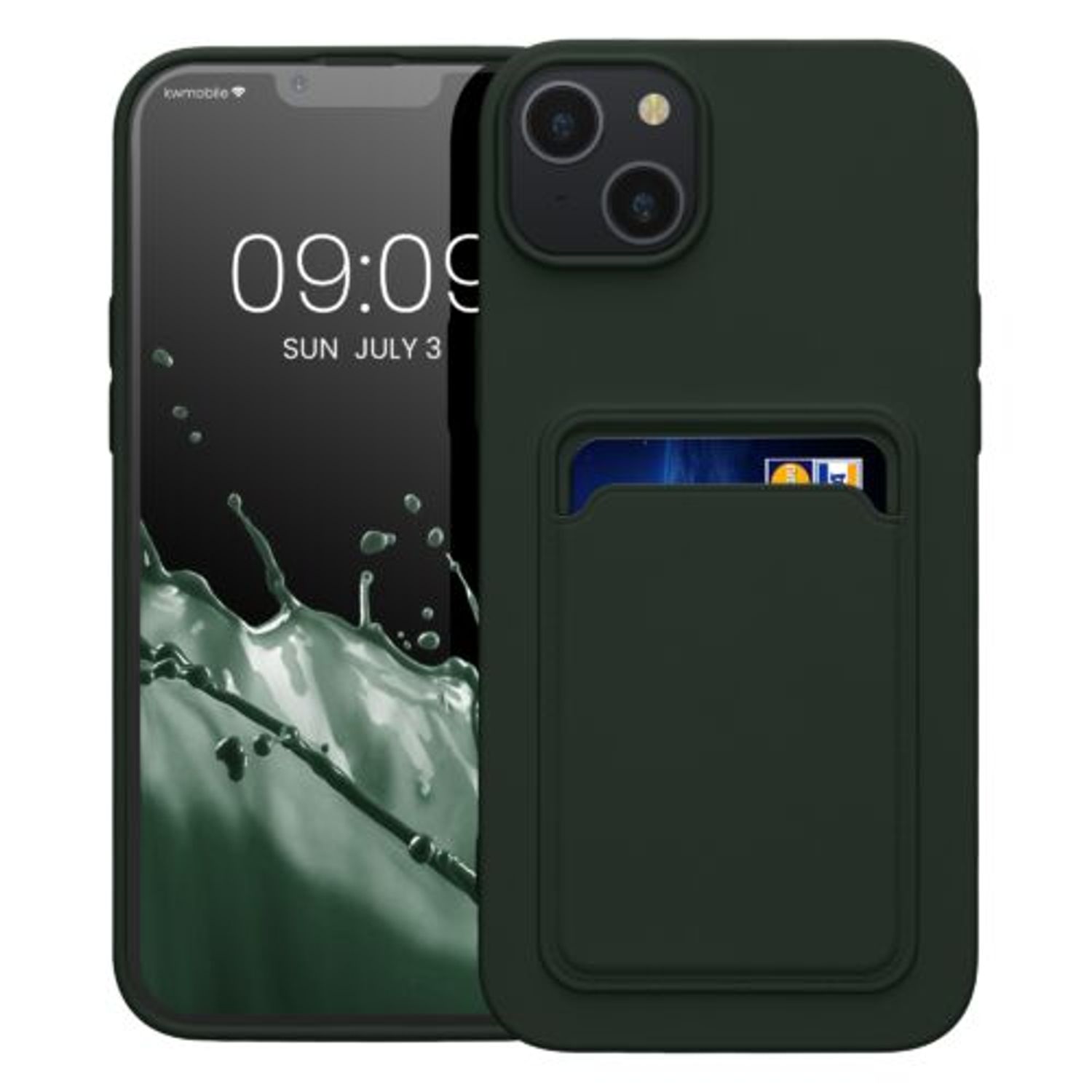 Husa Kwmobile pentru Apple iPhone 14 Plus, Silicon, Verde, 59113.80 fotografia produsului