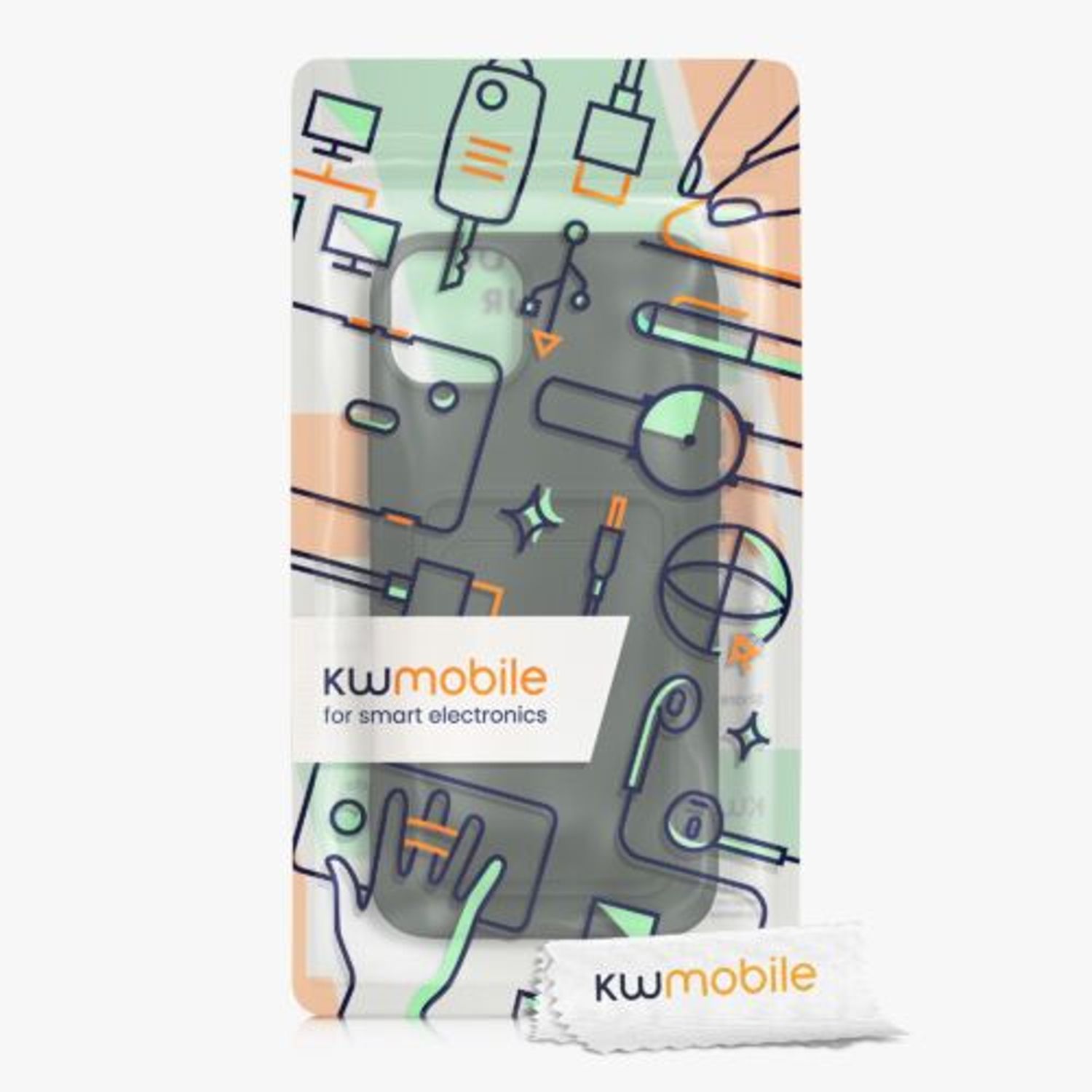 Husa Kwmobile pentru Apple iPhone 14 Plus, Silicon, Verde, 59113.80 fotografia produsului View 5 L