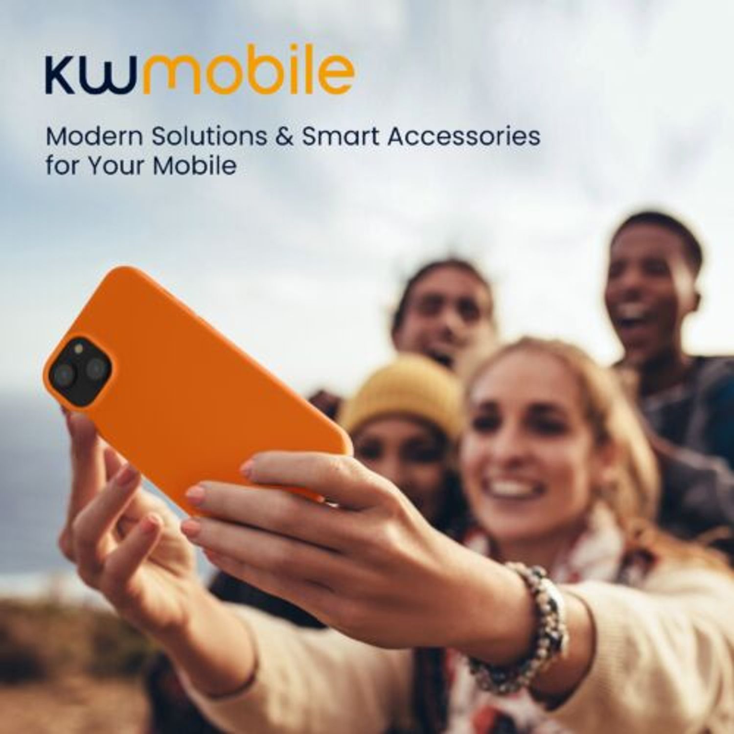 Husa Kwmobile pentru Apple iPhone 14 Plus, Silicon, Portocaliu, 59076.150 fotografia produsului View 7 L