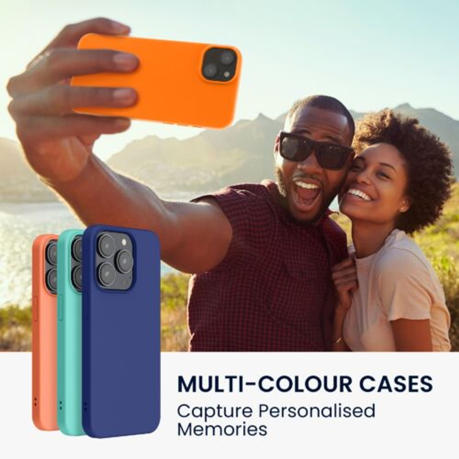 Husa Kwmobile pentru Apple iPhone 14 Plus, Silicon, Portocaliu, 59076.150 fotografia produsului View 3 L