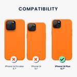 Husa Kwmobile pentru Apple iPhone 14 Plus, Silicon, Portocaliu, 59076.150 fotografia produsului View 2 S