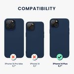 Husa Kwmobile pentru Apple iPhone 14 Plus, Silicon, Albastru, 59080.116 fotografia produsului View 2 S