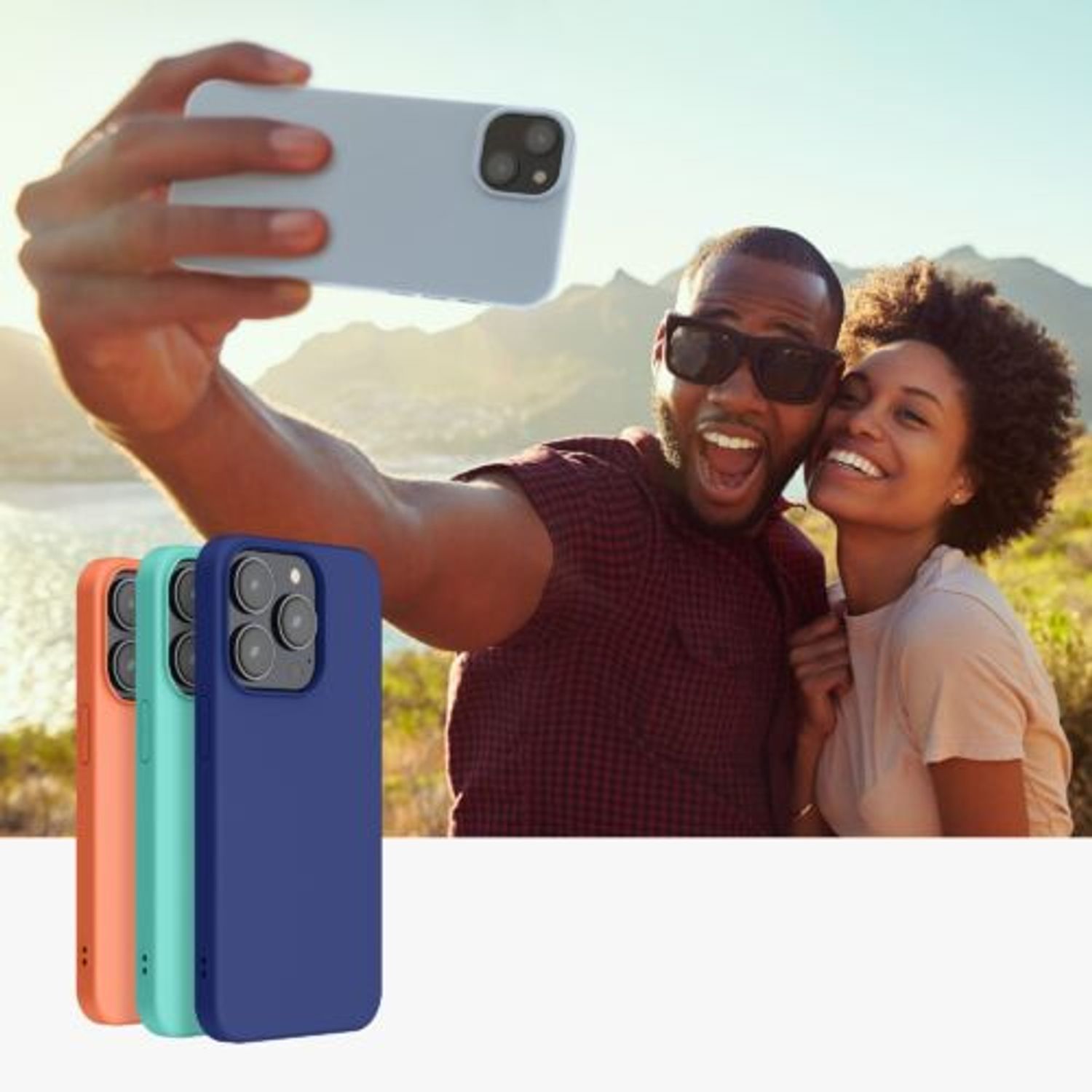 Husa Kwmobile pentru Apple iPhone 14 Plus, Silicon, Albastru, 59076.58 fotografia produsului View 9 L