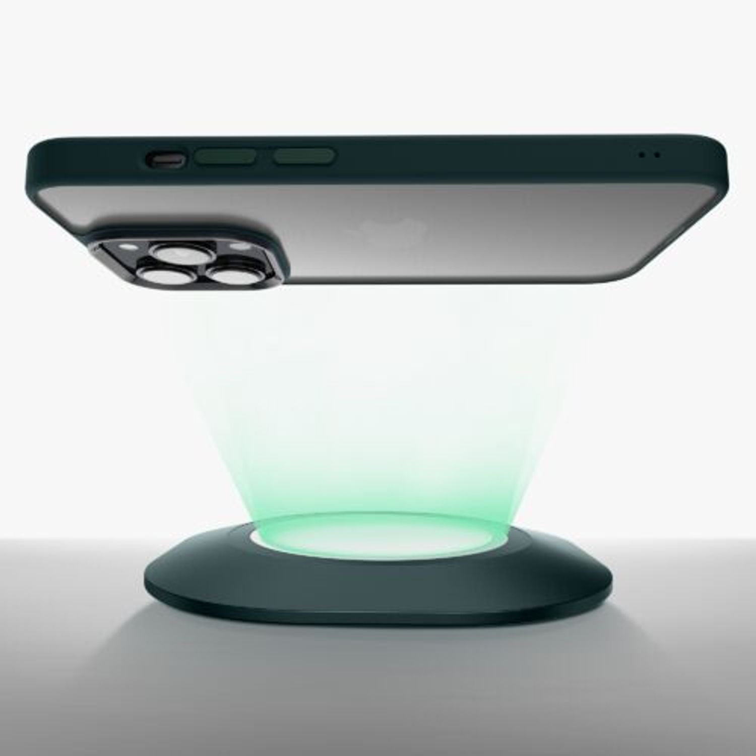 Husa Kwmobile pentru Apple iPhone 14 Pro, Silicon, Verde/Transparent, 59091.80 fotografia produsului View 11 L