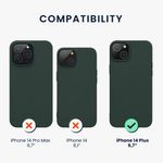 Husa Kwmobile pentru Apple iPhone 14 Plus, Silicon, Verde, 59076.169 fotografia produsului View 2 S