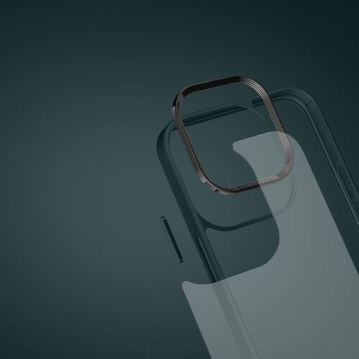 Husa Kwmobile pentru Apple iPhone 14 Pro, Silicon, Verde/Transparent, 59091.80 fotografia produsului View 12 L