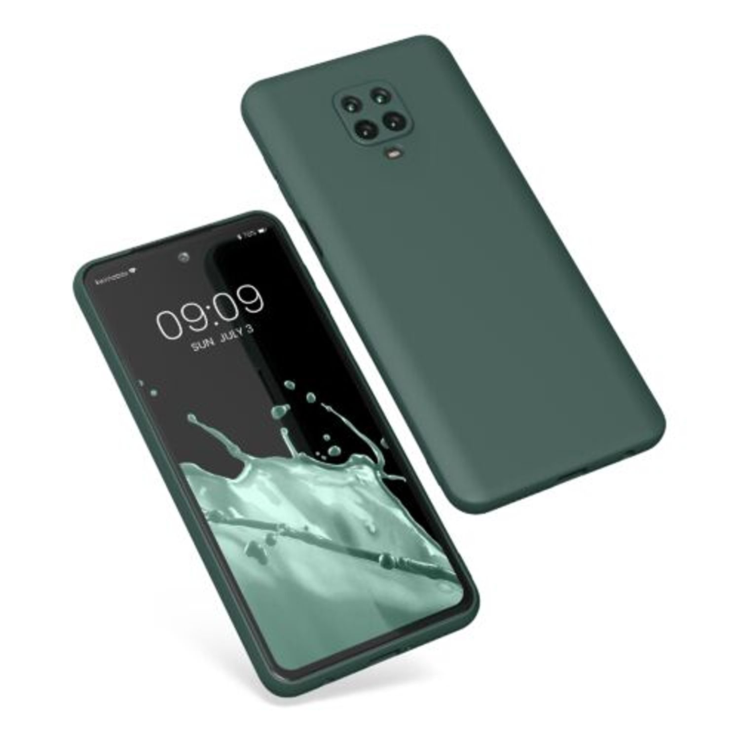 Husa Kwmobile pentru Xiaomi Redmi Note 9S/Redmi Note 9 Pro/Redmi Note 9 Pro Max, Silicon, Verde, 56562.171 fotografia produsului