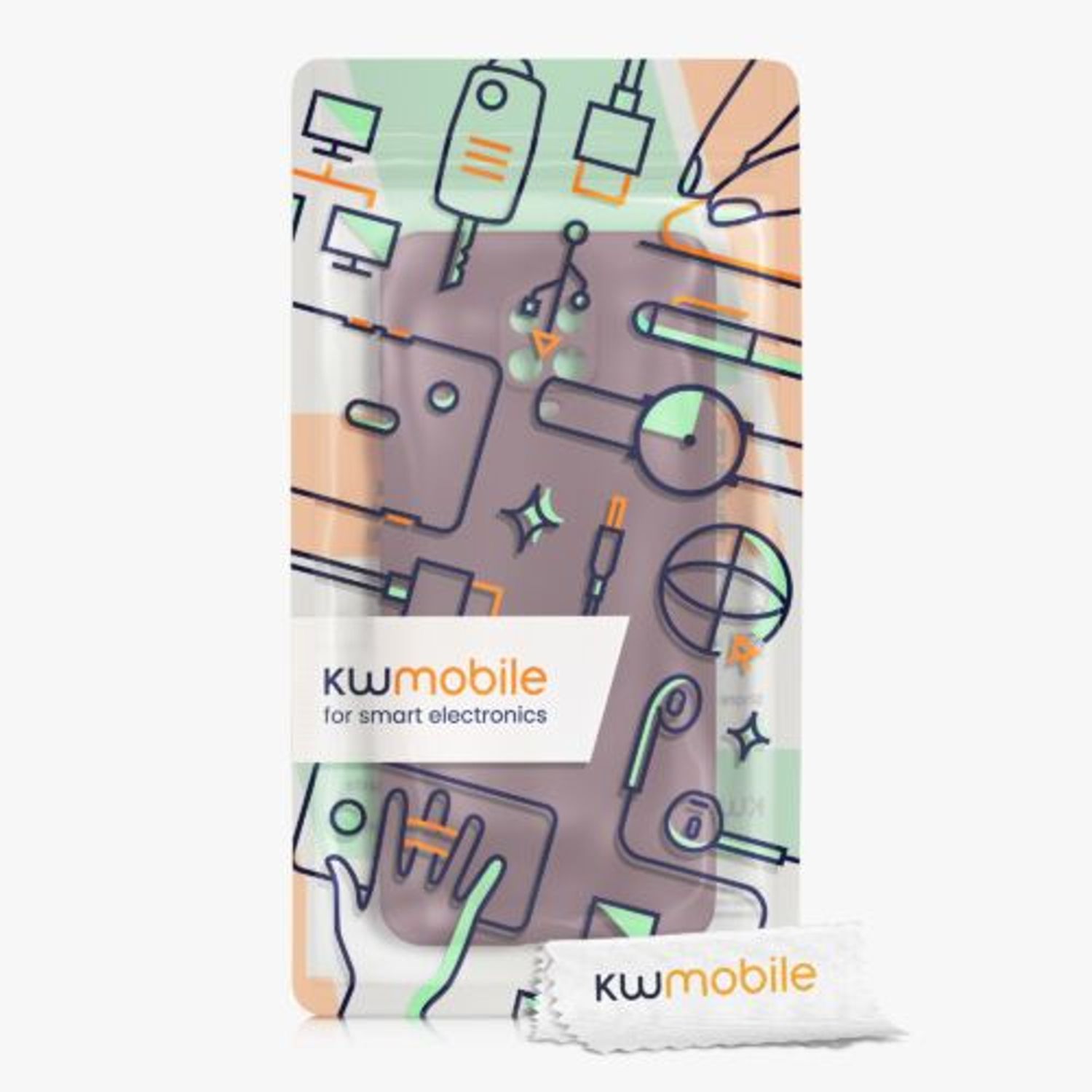 Husa Kwmobile pentru Xiaomi Redmi Note 9S/Redmi Note 9 Pro/Redmi Note 9 Pro Max, Silicon, Violet, 56562.190 fotografia produsului View 6 L