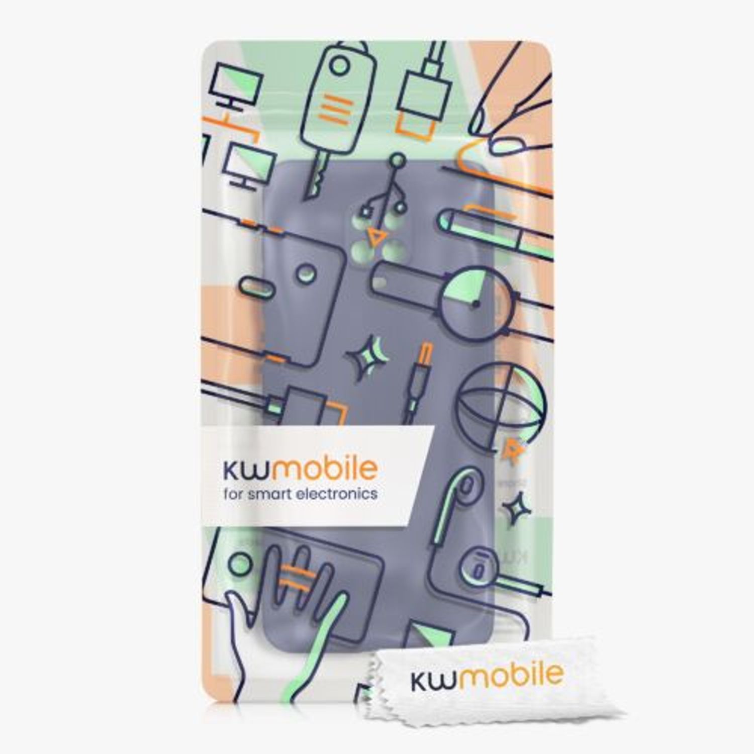Husa Kwmobile pentru Xiaomi Redmi Note 9S/Redmi Note 9 Pro/Redmi Note 9 Pro Max, Silicon, Albastru, 56562.186 fotografia produsului View 4 L