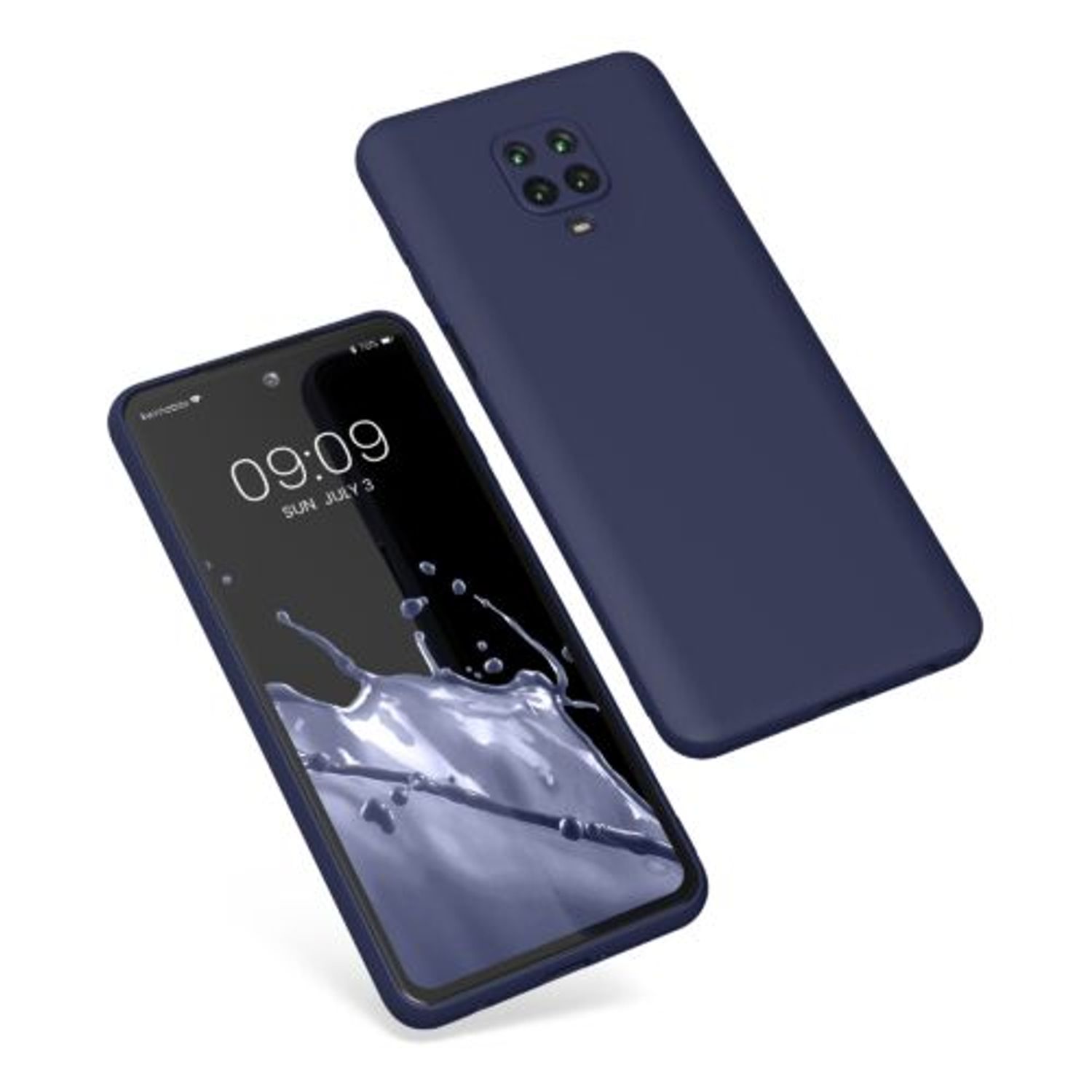 Husa Kwmobile pentru Xiaomi Redmi Note 9S/Redmi Note 9 Pro/Redmi Note 9 Pro Max, Silicon, Albastru, 56562.186 fotografia produsului