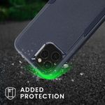Husa Kwmobile pentru Apple iPhone 12/iPhone 12 Pro, Silicon, Albastru, 59196.17 fotografia produsului View 3 S