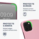 Husa Kwmobile pentru Apple iPhone 12/iPhone 12 Pro, Silicon, Roz, 59196.10 fotografia produsului View 4 S