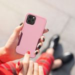 Husa Kwmobile pentru Apple iPhone 12/iPhone 12 Pro, Silicon, Roz, 59196.10 fotografia produsului View 6 S