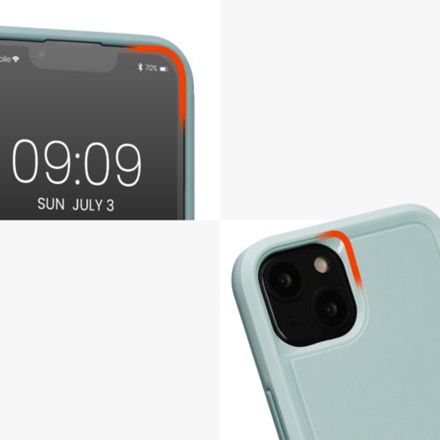 Husa Kwmobile pentru Apple iPhone 13, Silicon, Verde, 59198.71 fotografia produsului View 10 L