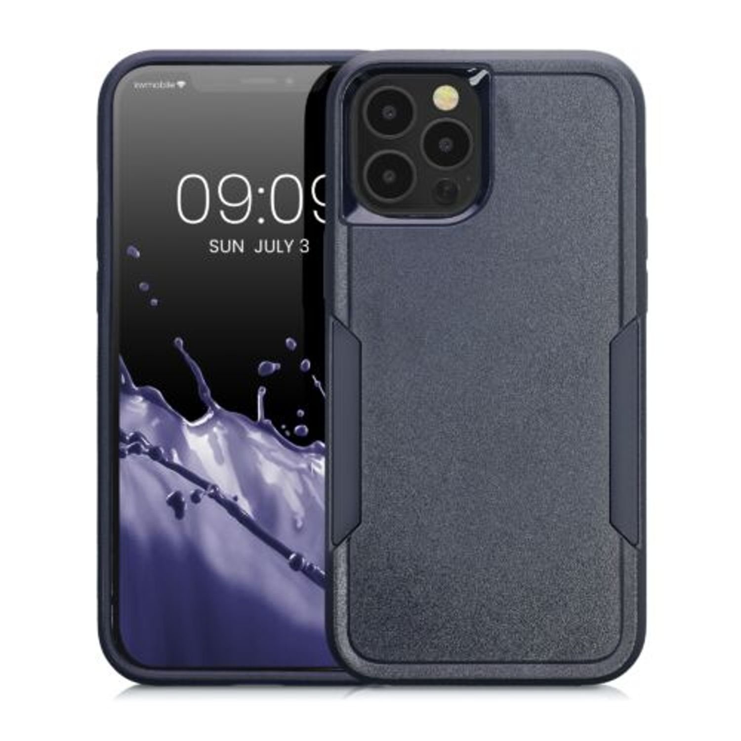 Husa Kwmobile pentru Apple iPhone 12 Pro Max, Silicon, Albastru, 59197.17 fotografia produsului