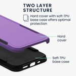 Husa Kwmobile pentru Apple iPhone 13, Silicon, Mov, 59198.108 fotografia produsului View 2 S