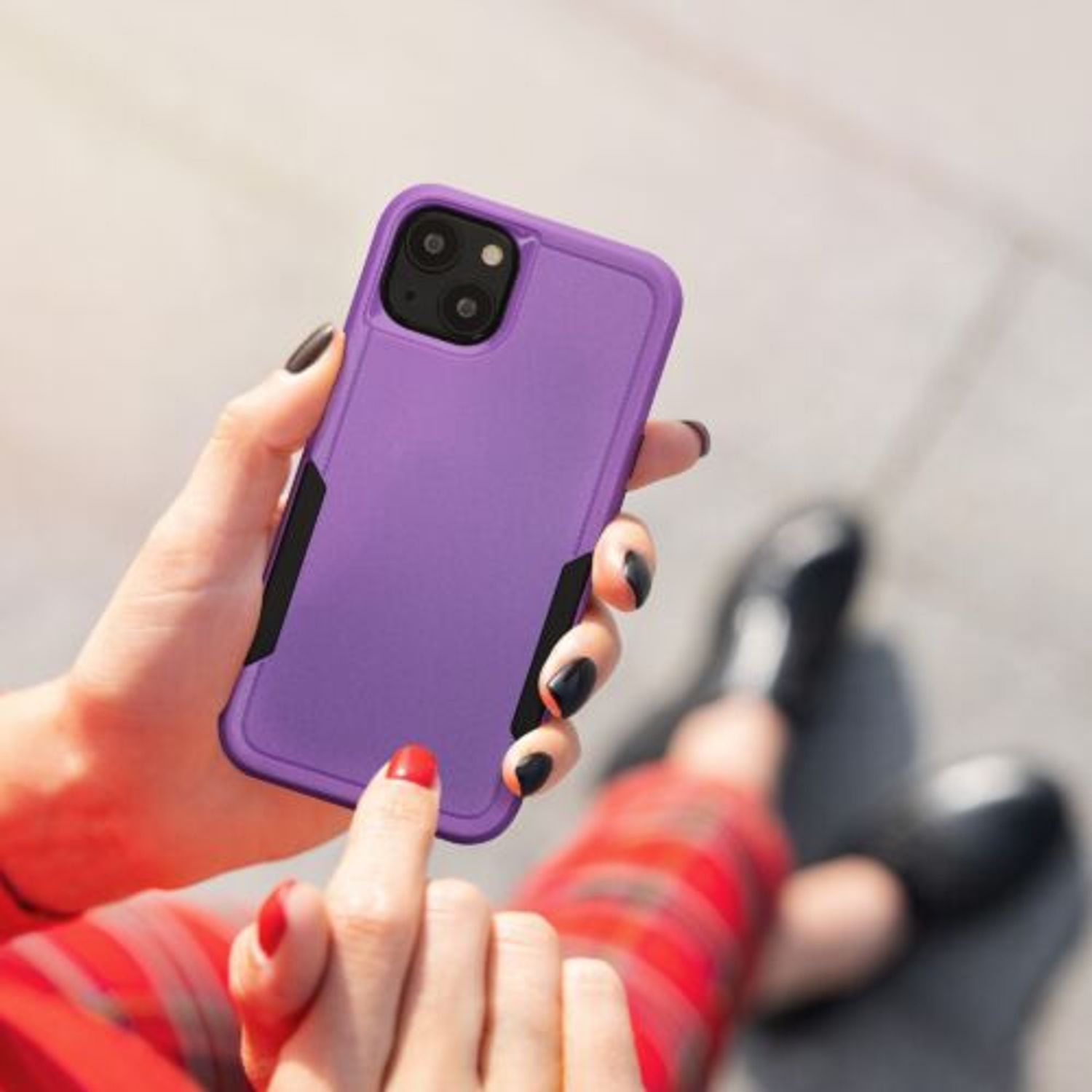 Husa Kwmobile pentru Apple iPhone 13, Silicon, Mov, 59198.108 fotografia produsului View 3 L