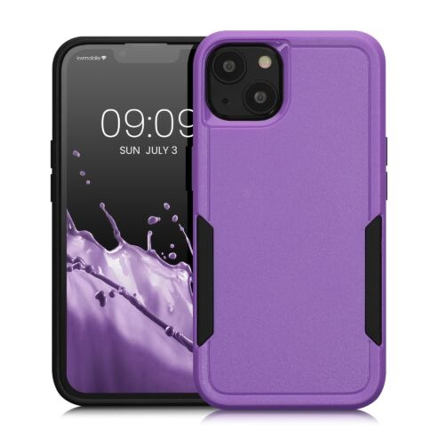 Husa Kwmobile pentru Apple iPhone 13, Silicon, Mov, 59198.108 fotografia produsului