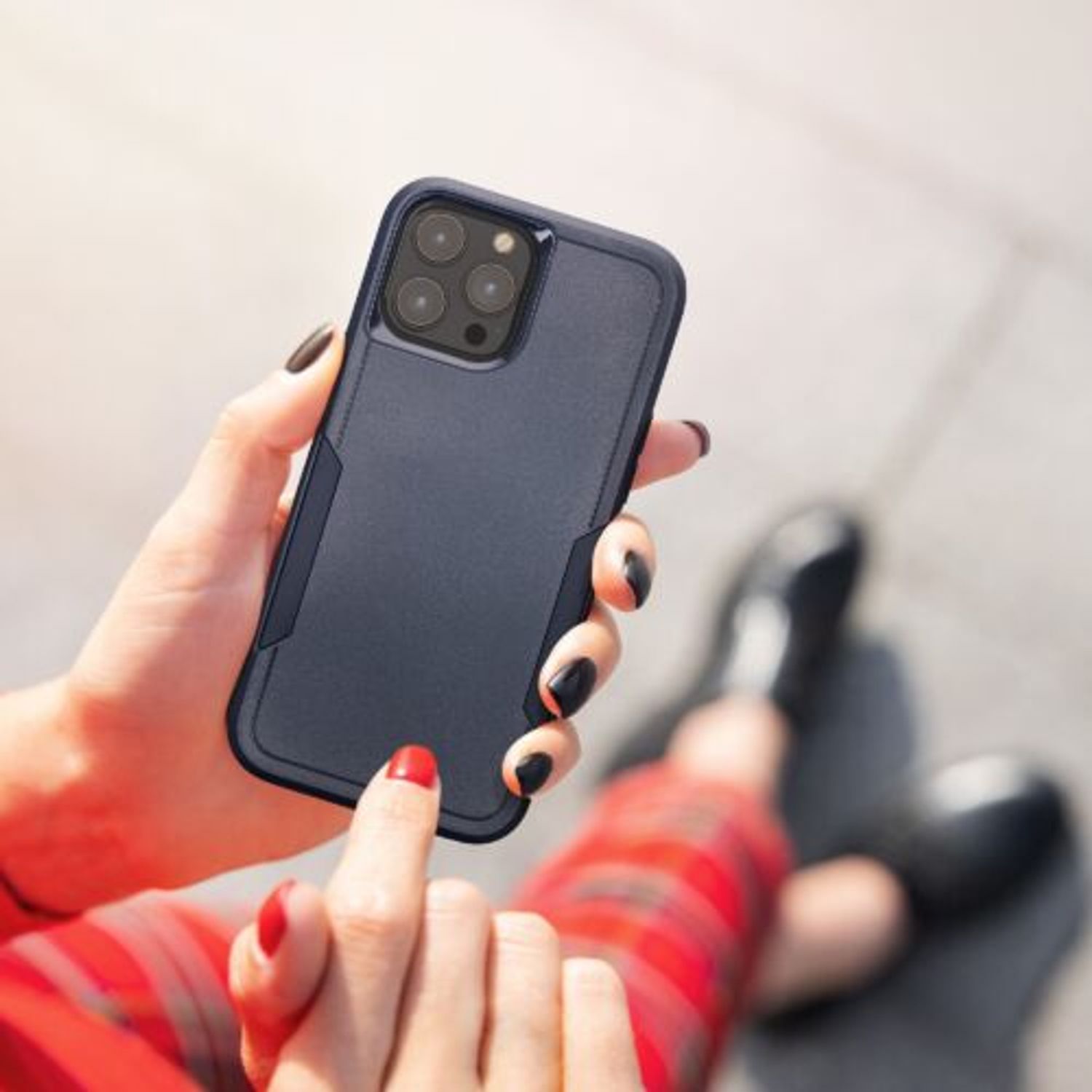 Husa Kwmobile pentru Apple iPhone 13 Pro Max, Silicon, Albastru, 59200.17 fotografia produsului View 6 L
